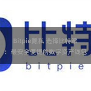 Bitpie隐私 选择比特派：最安全便捷的数字资产钱包