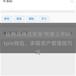 比特派钱包安全 快速上手Bitpie钱包，多链资产管理技巧