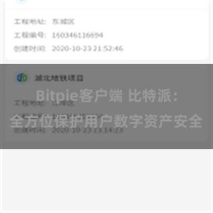 Bitpie客户端 比特派：全方位保护用户数字资产安全