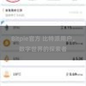 Bitpie官方 比特派用户，数字世界的探索者