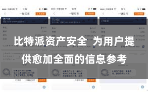 比特派资产安全  为用户提供愈加全面的信息参考